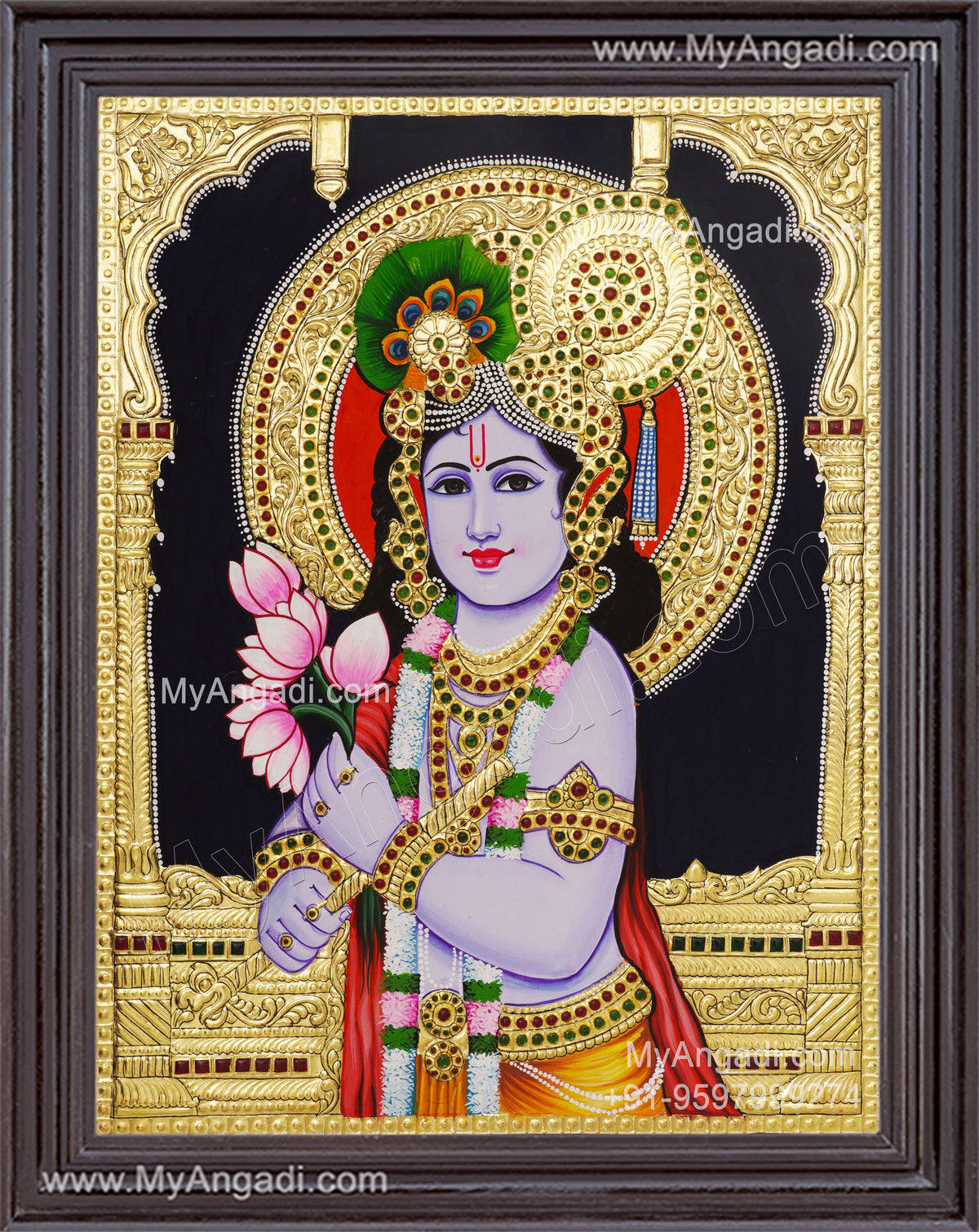 Krishna Tanjore Painting