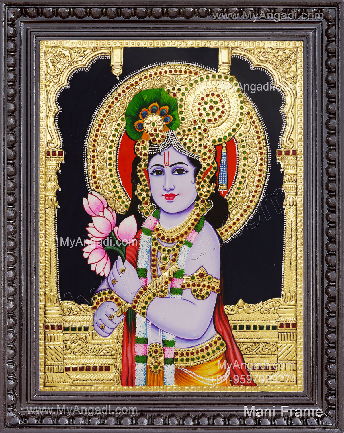 Krishna Tanjore Painting