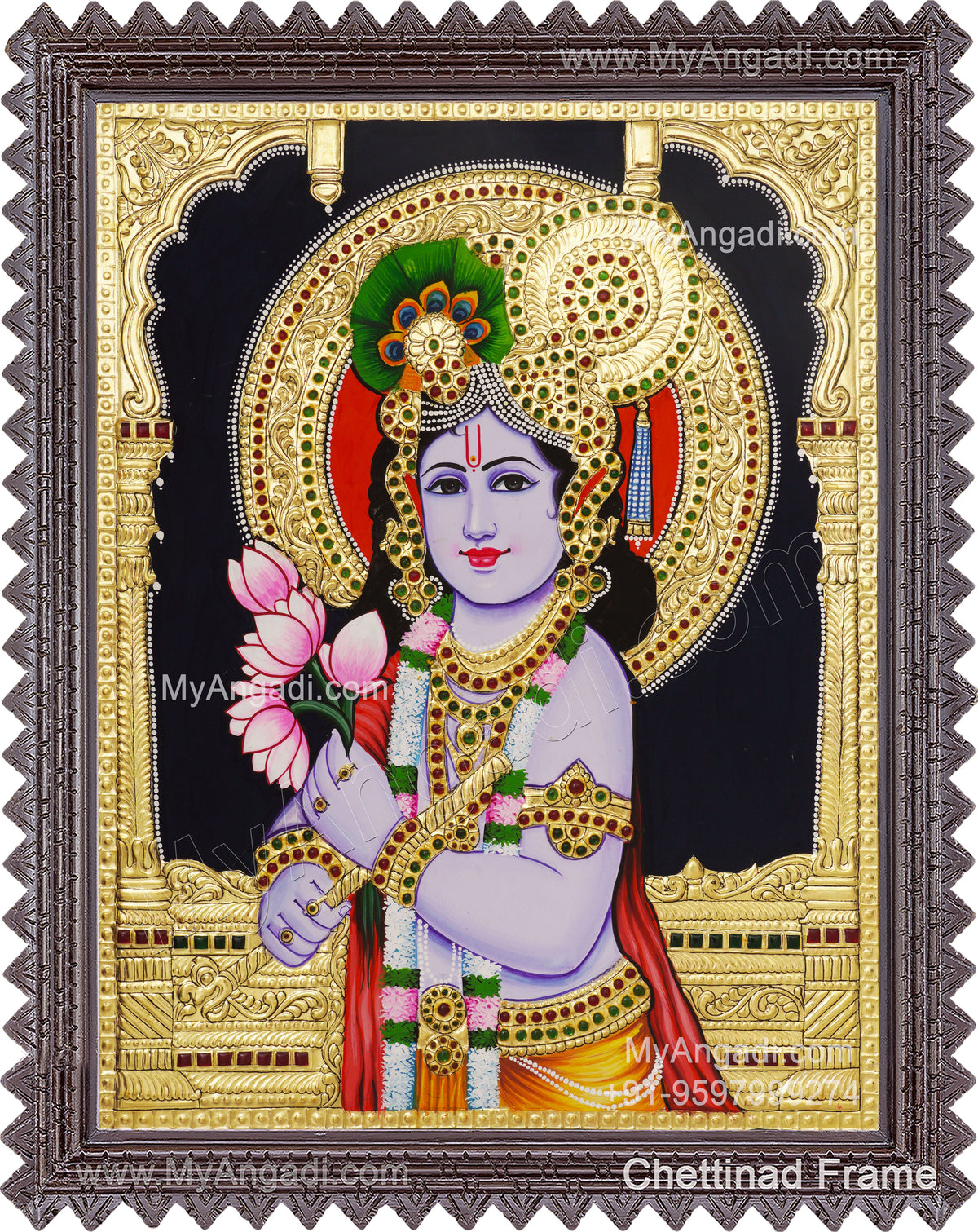 Krishna Tanjore Painting