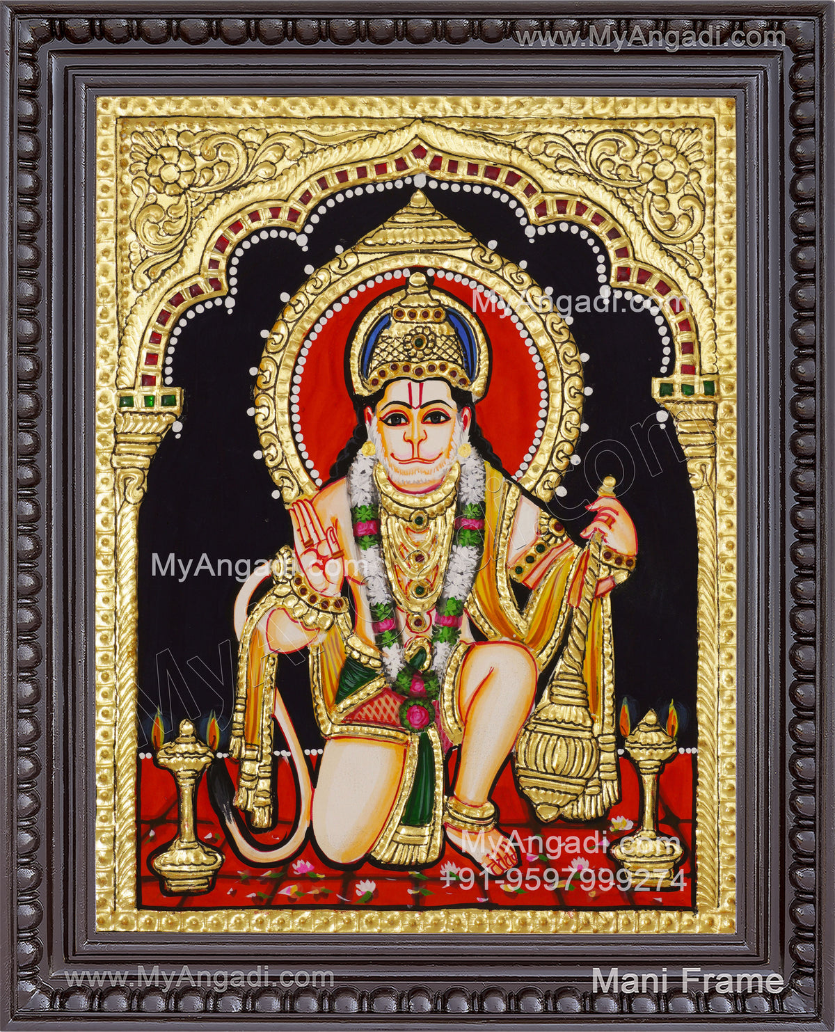 Hanuman Tanjore Painting