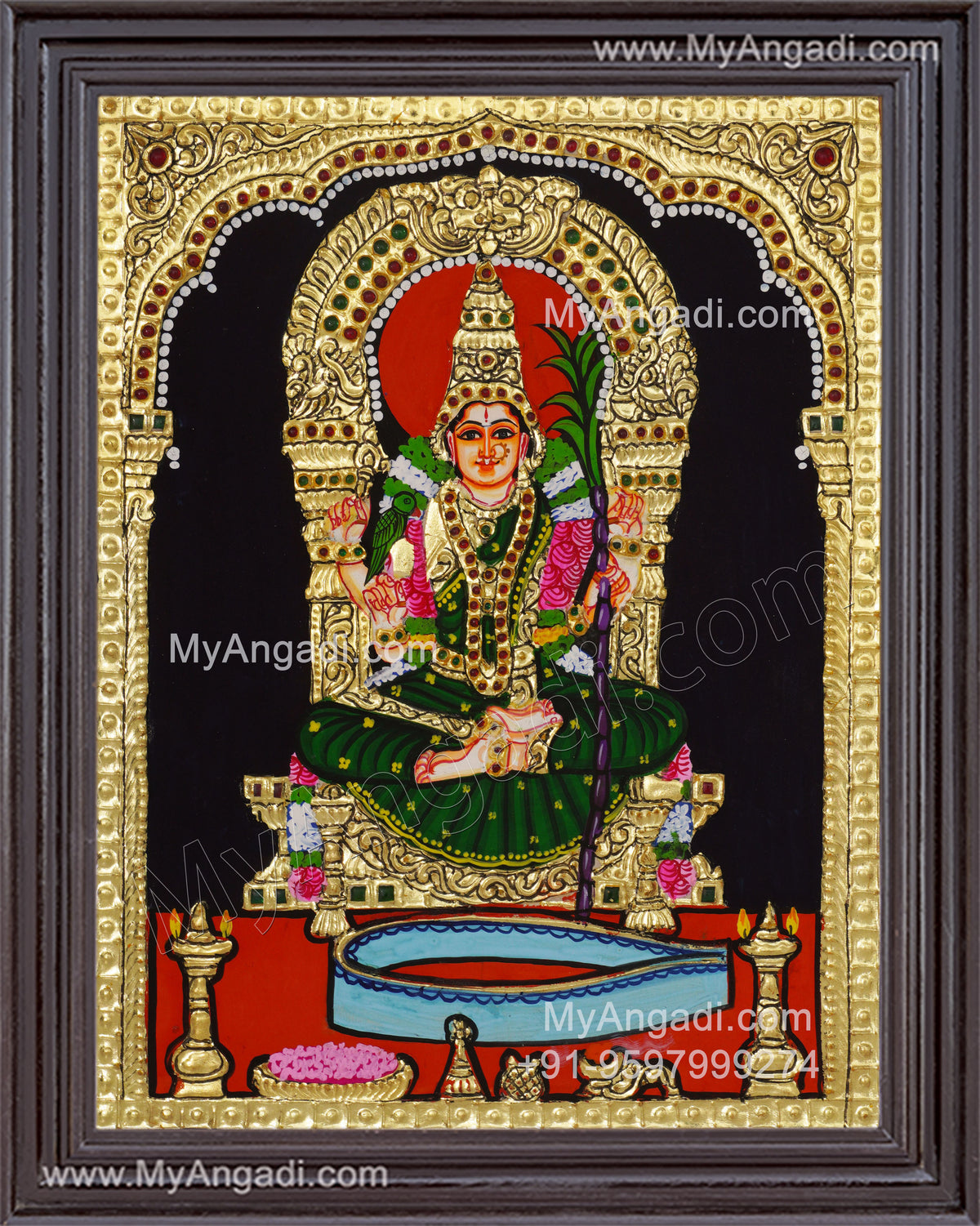 Lalitha Devi Tanjore Painting
