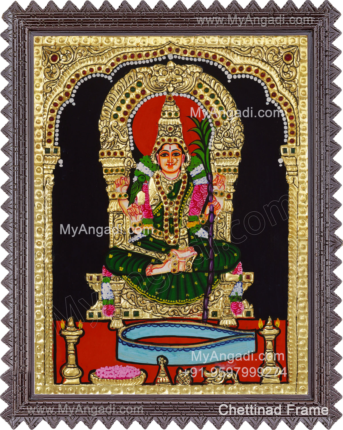 Lalitha Devi Tanjore Painting