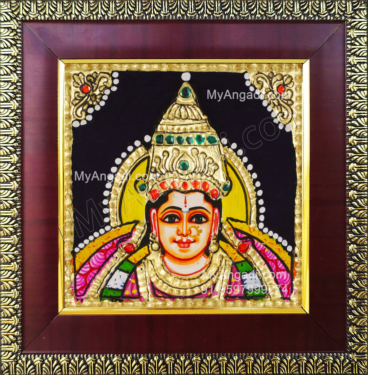 Small Annapoorani Tanjore Painting