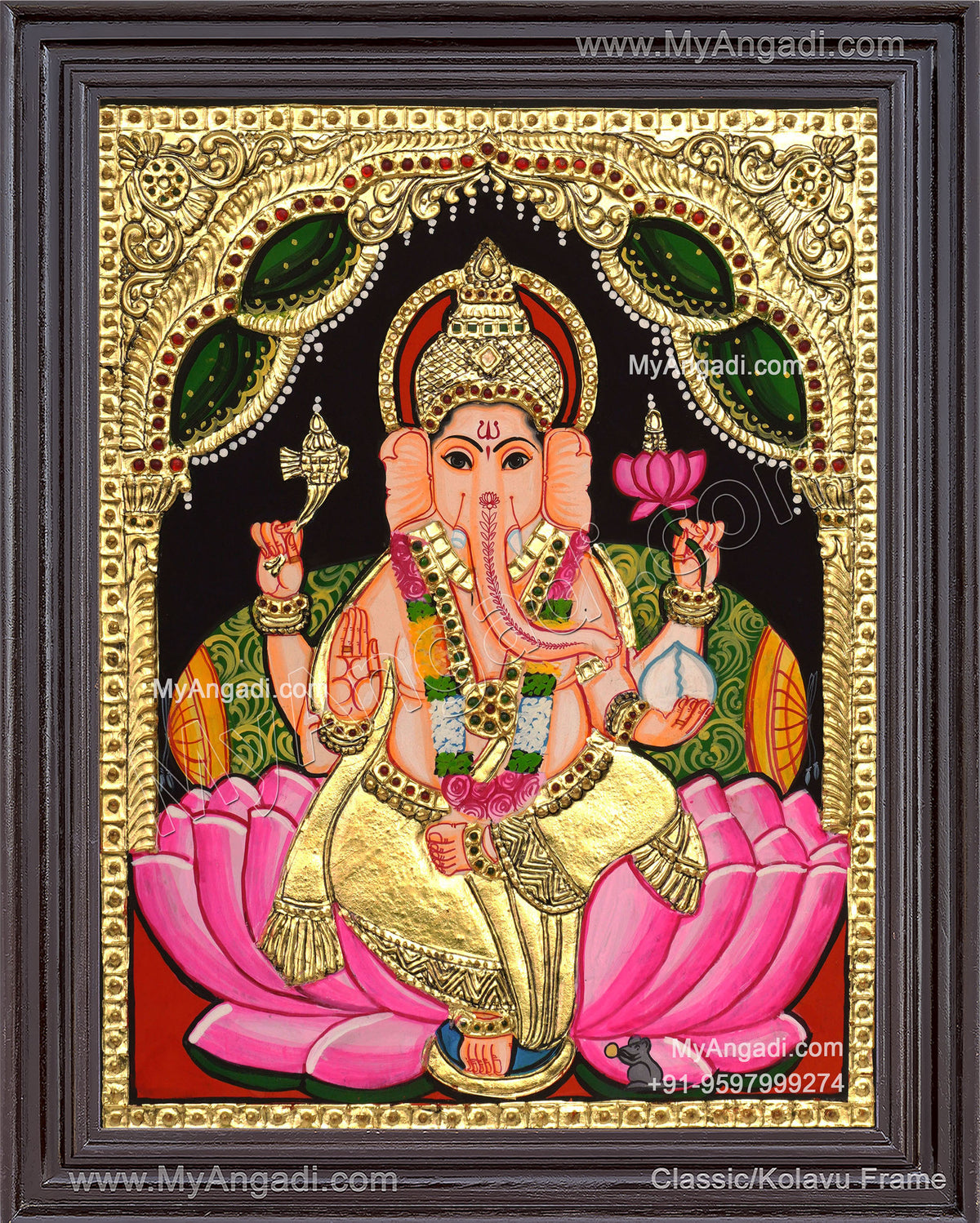 Ganesha Tanjore Painting