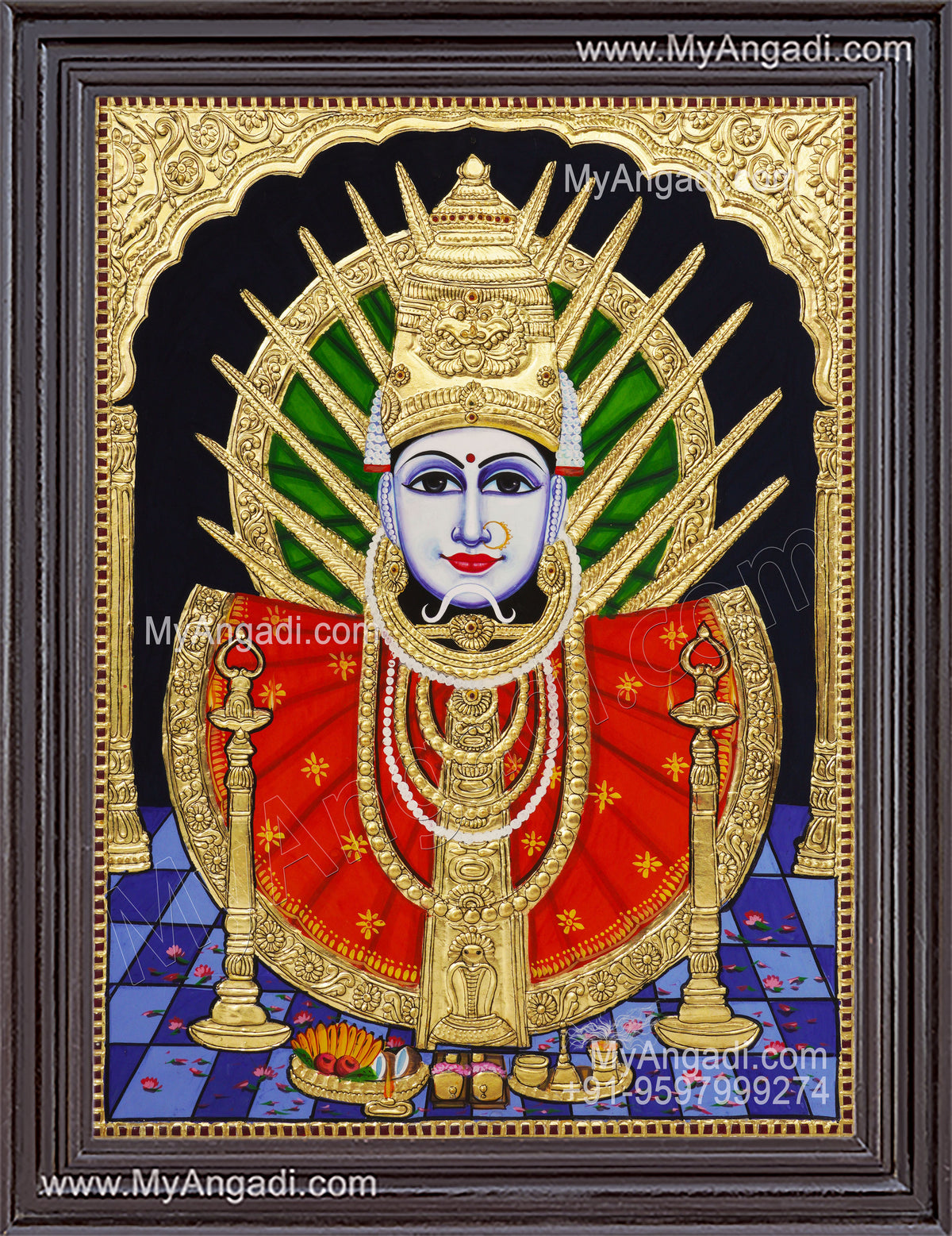 Yellama Devi – Renuka Devi Tanjore Painting