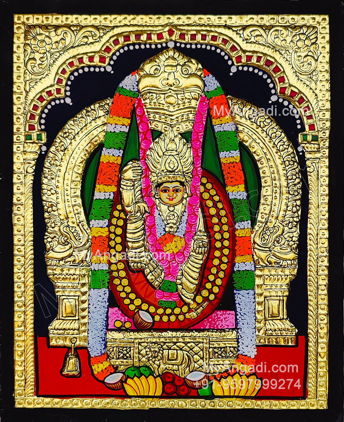 Sellandi Amman Tanjore Painting