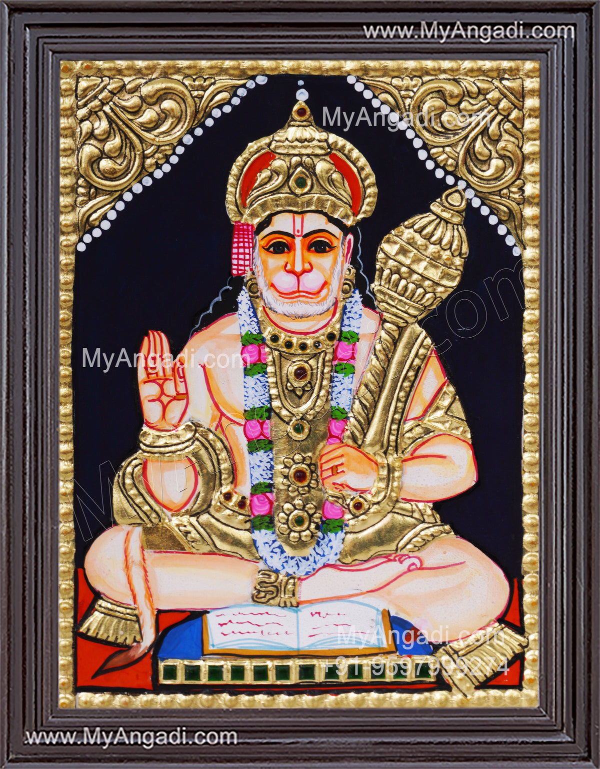 Hanuman Tanjore Painting