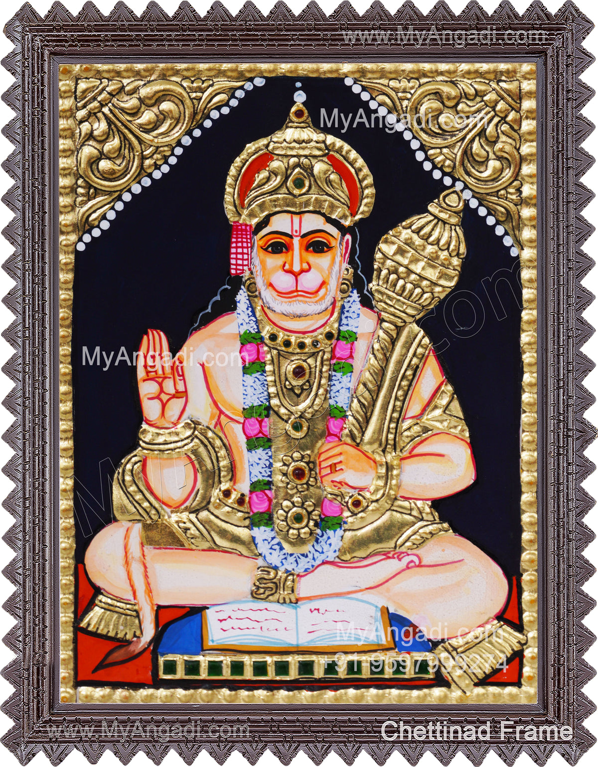 Hanuman Tanjore Painting