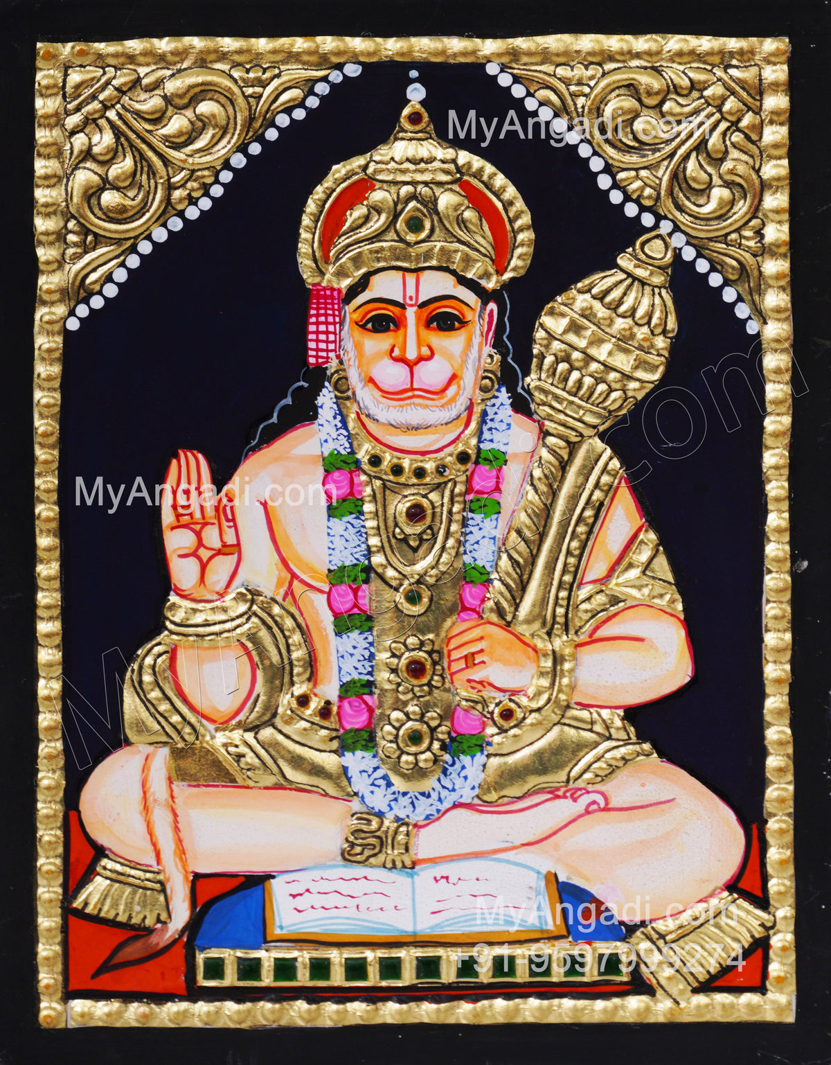 Hanuman Tanjore Painting