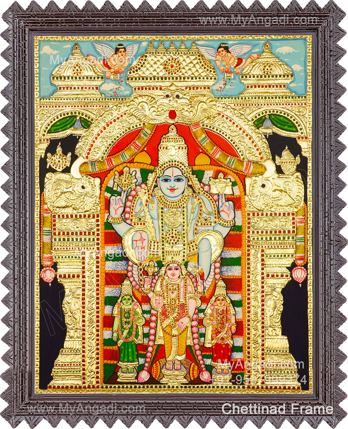 Gunaseela Perumal Tanjore Painting