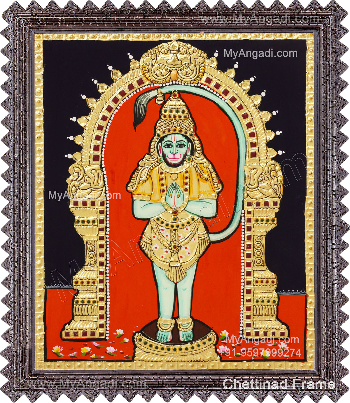 Hanuman Tanjore Painting