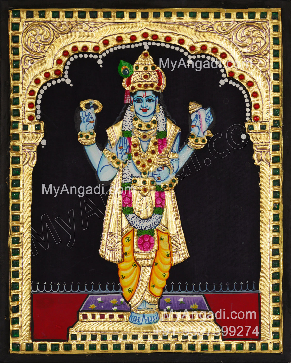 Dhanwantari Tanjore Painting