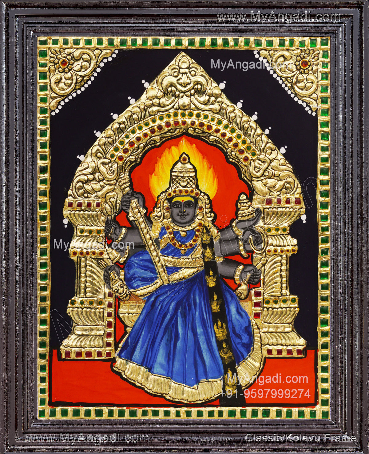 Athanur Amman Tanjore Painting