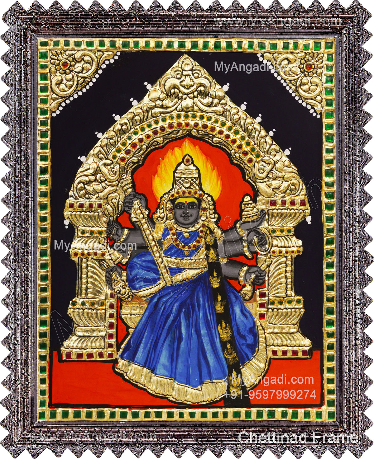 Athanur Amman Tanjore Painting