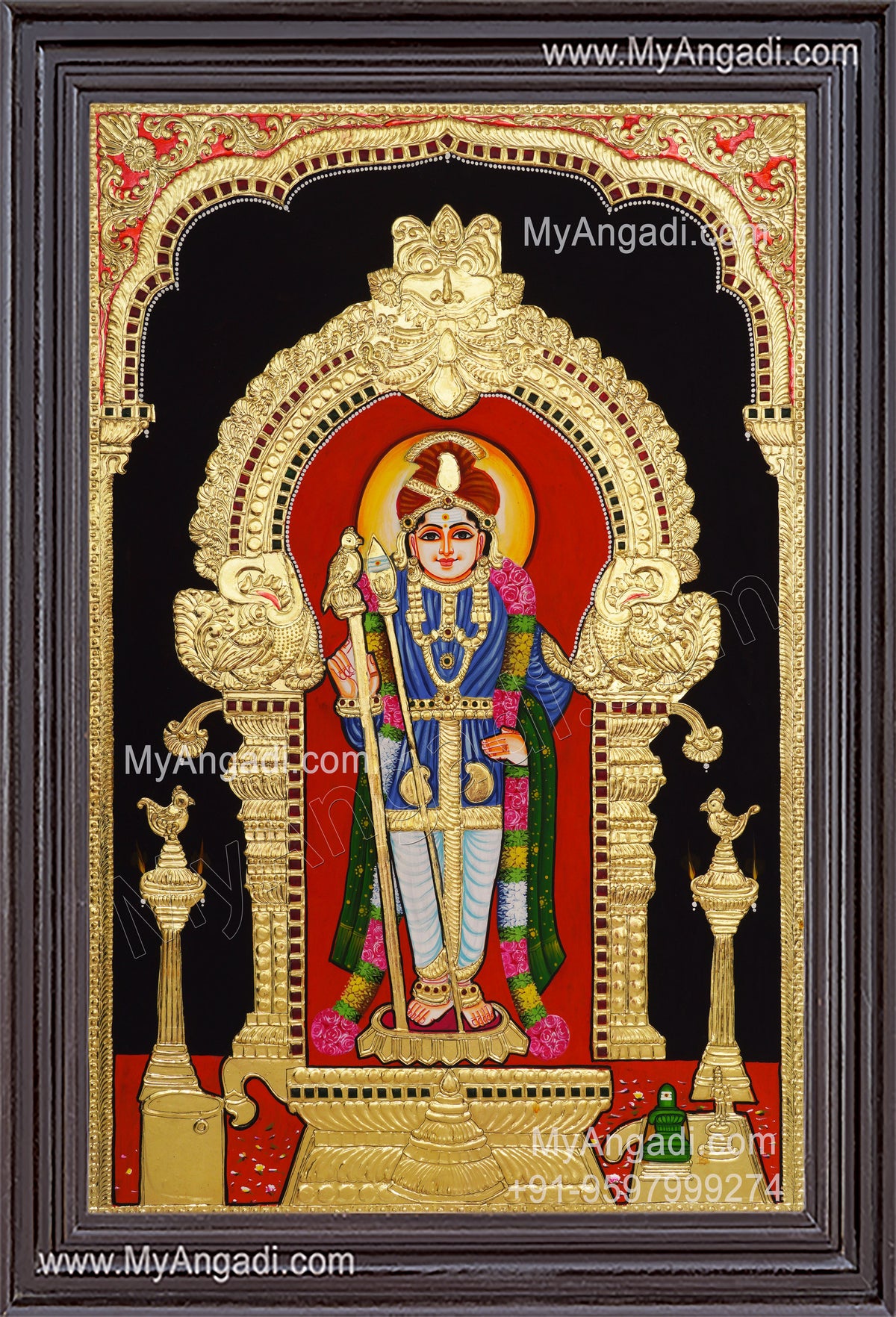 PalaniMurugan Tanjore Painting