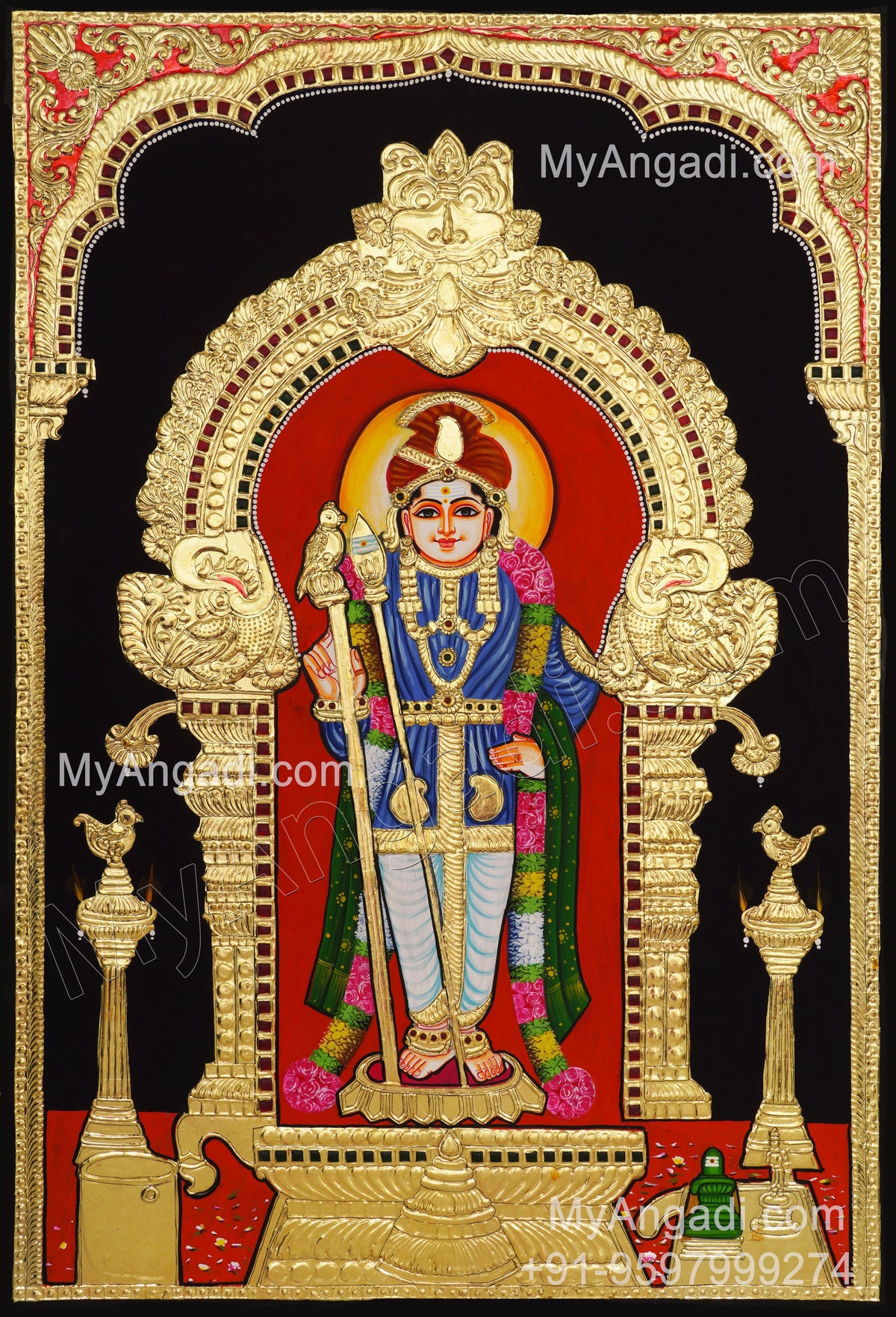 PalaniMurugan Tanjore Painting