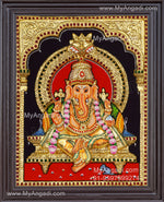 Ganesha 3D Tanjore Painting