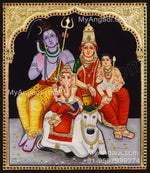 Shivan Parivar Tanjore Painting