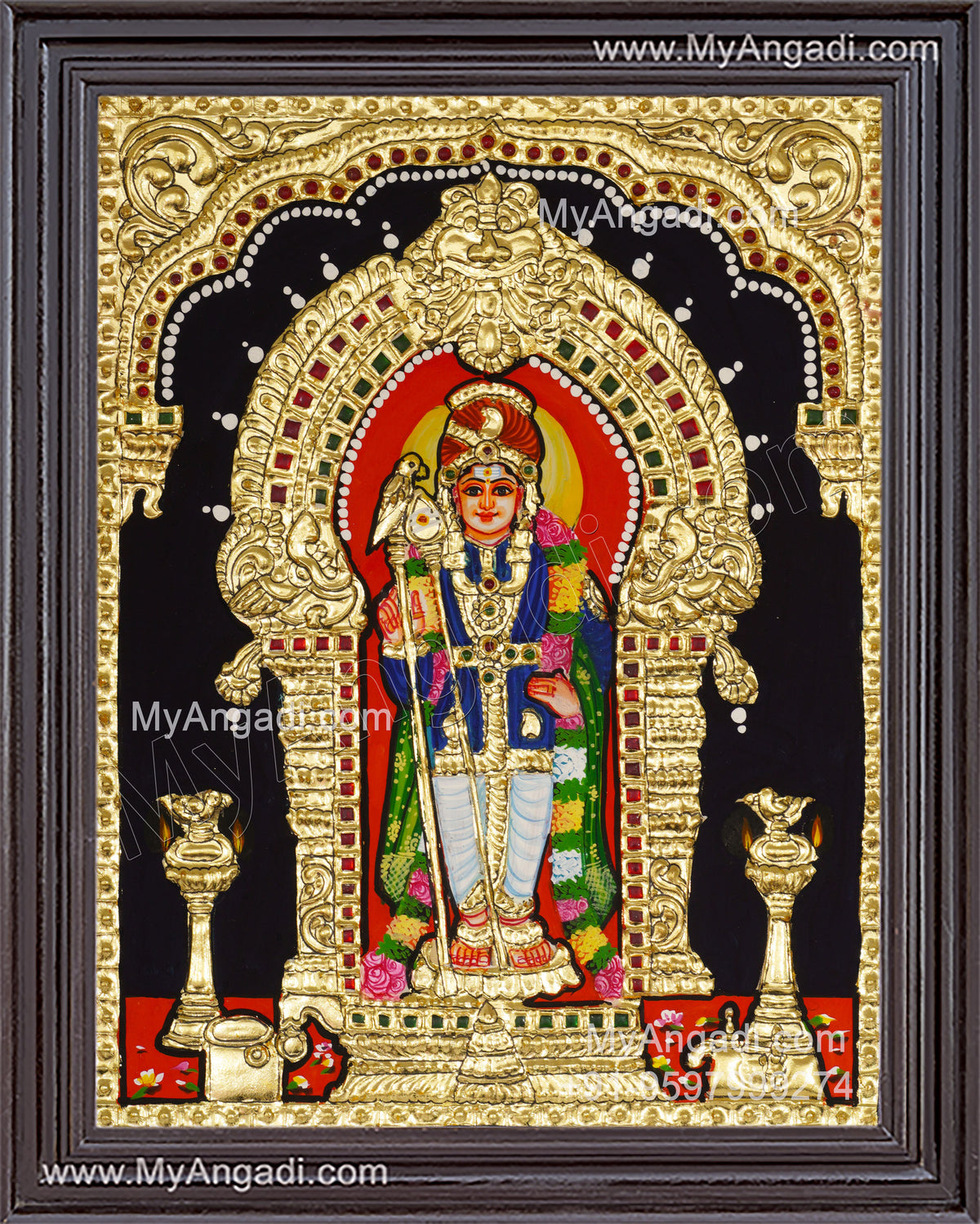 PalaniMurugan Tanjore Painting