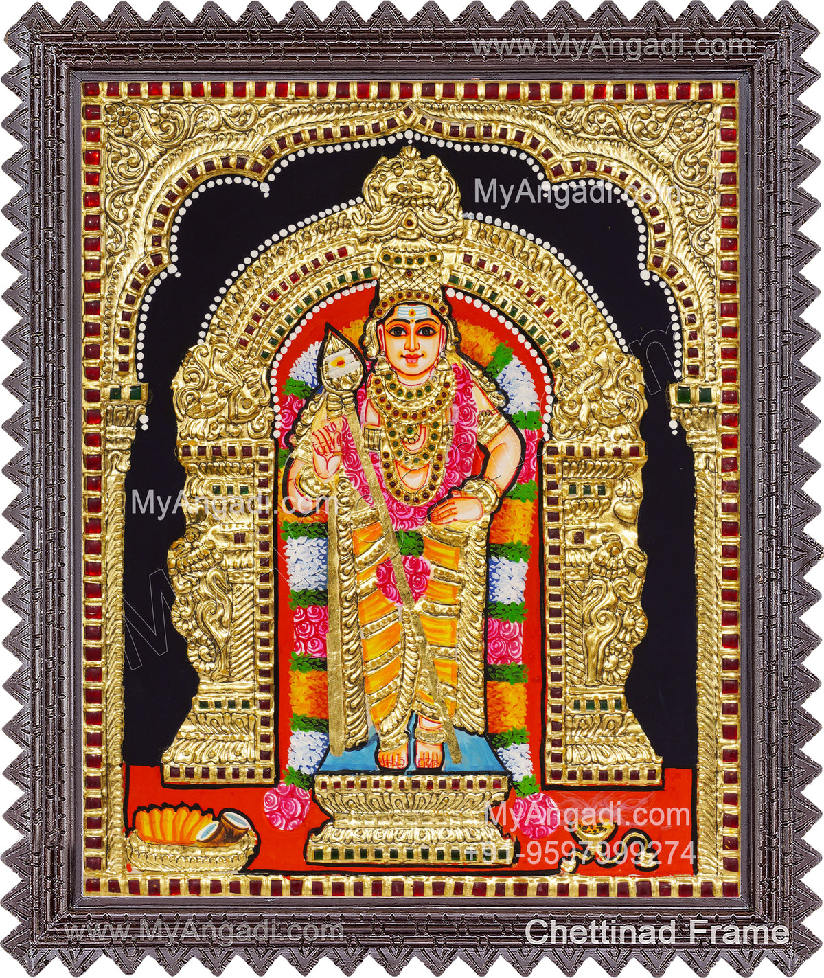 Murugan Tanjore Painting