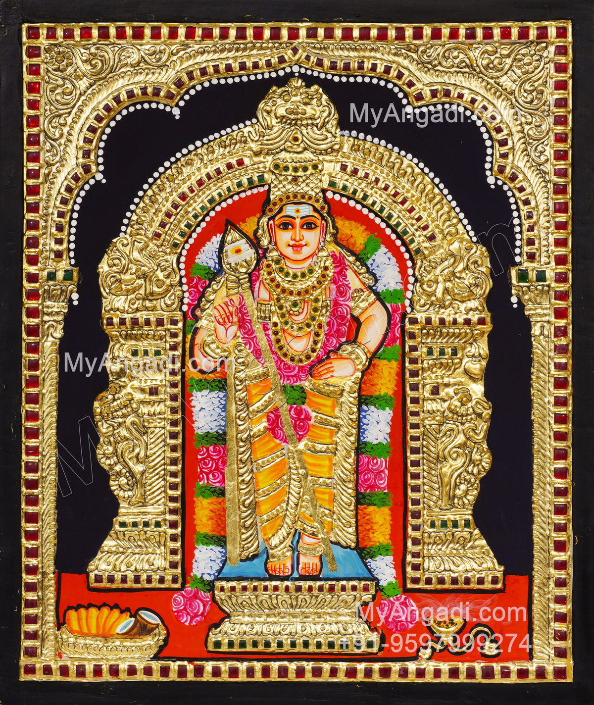 Murugan Tanjore Painting