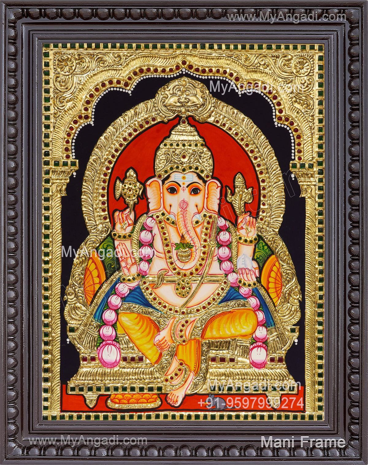 Ganesha Tajore Painting