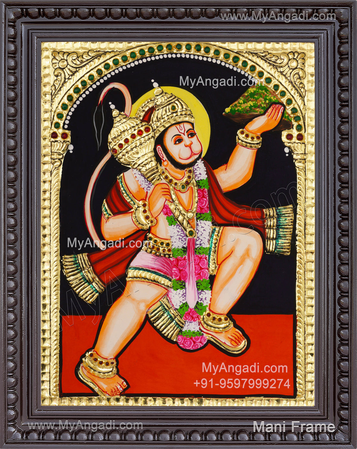 Hanuman Tanjore Painting