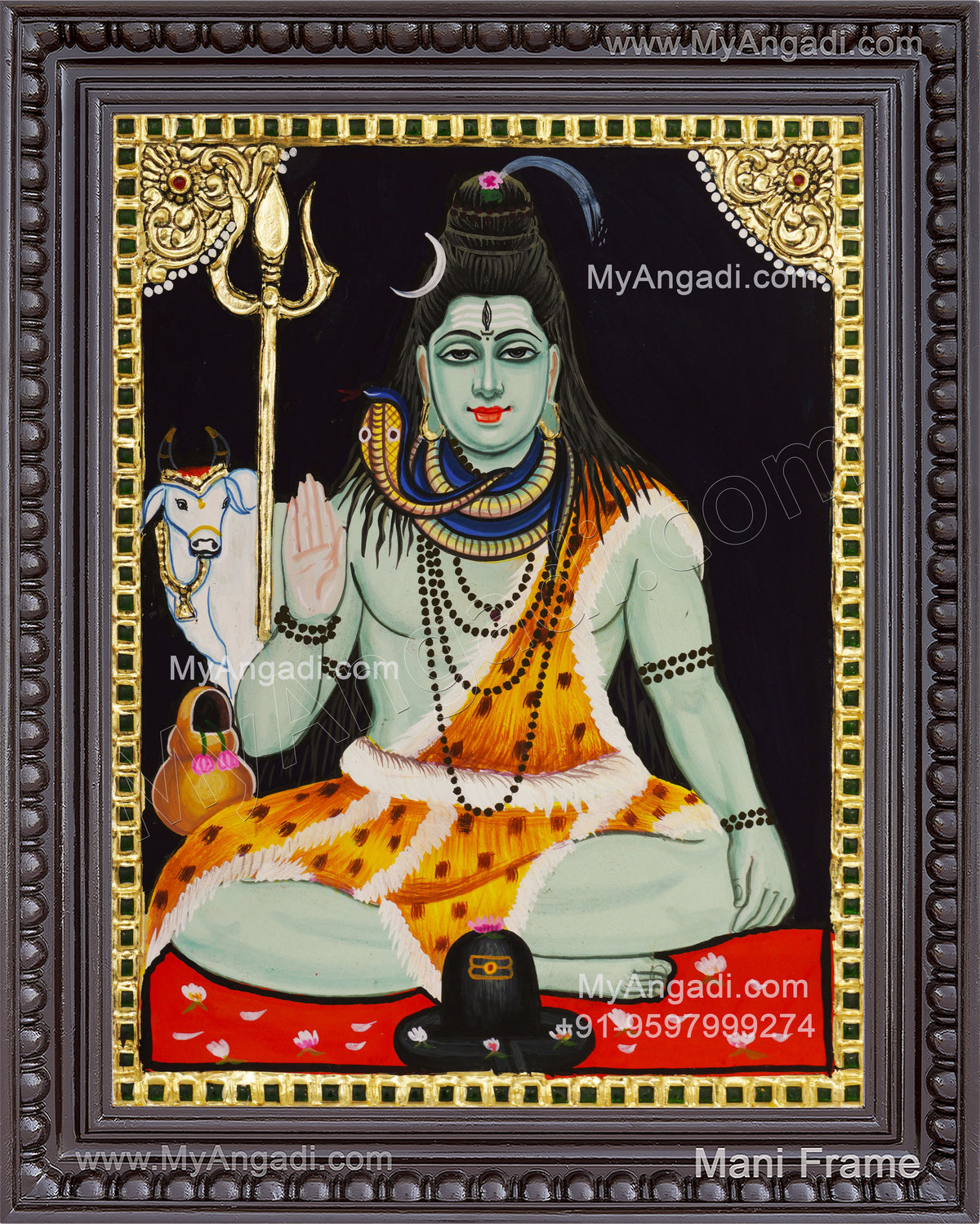 Shiva Tanjore Painting