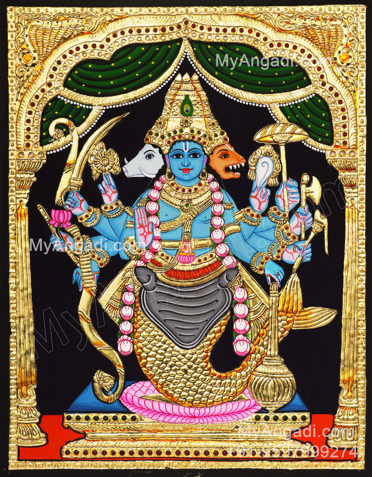 Dasavatharam Tanjore Painting