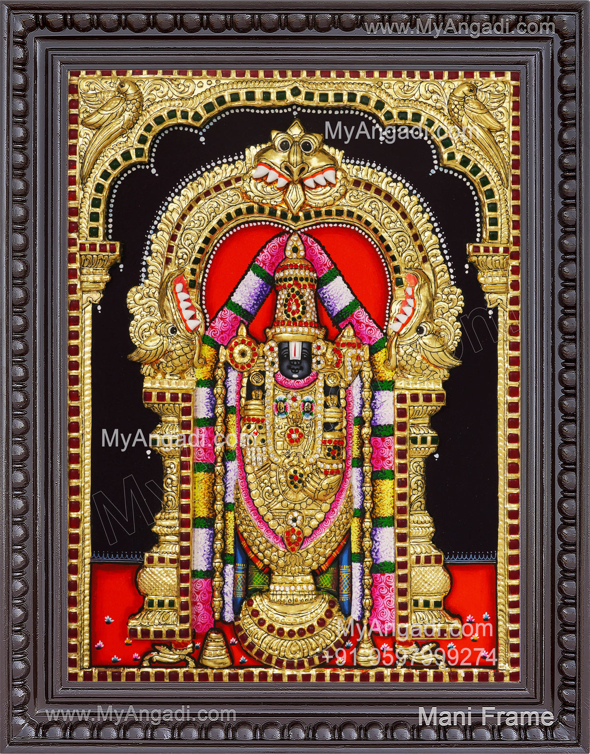 Balaji 3d Tanjore Painting