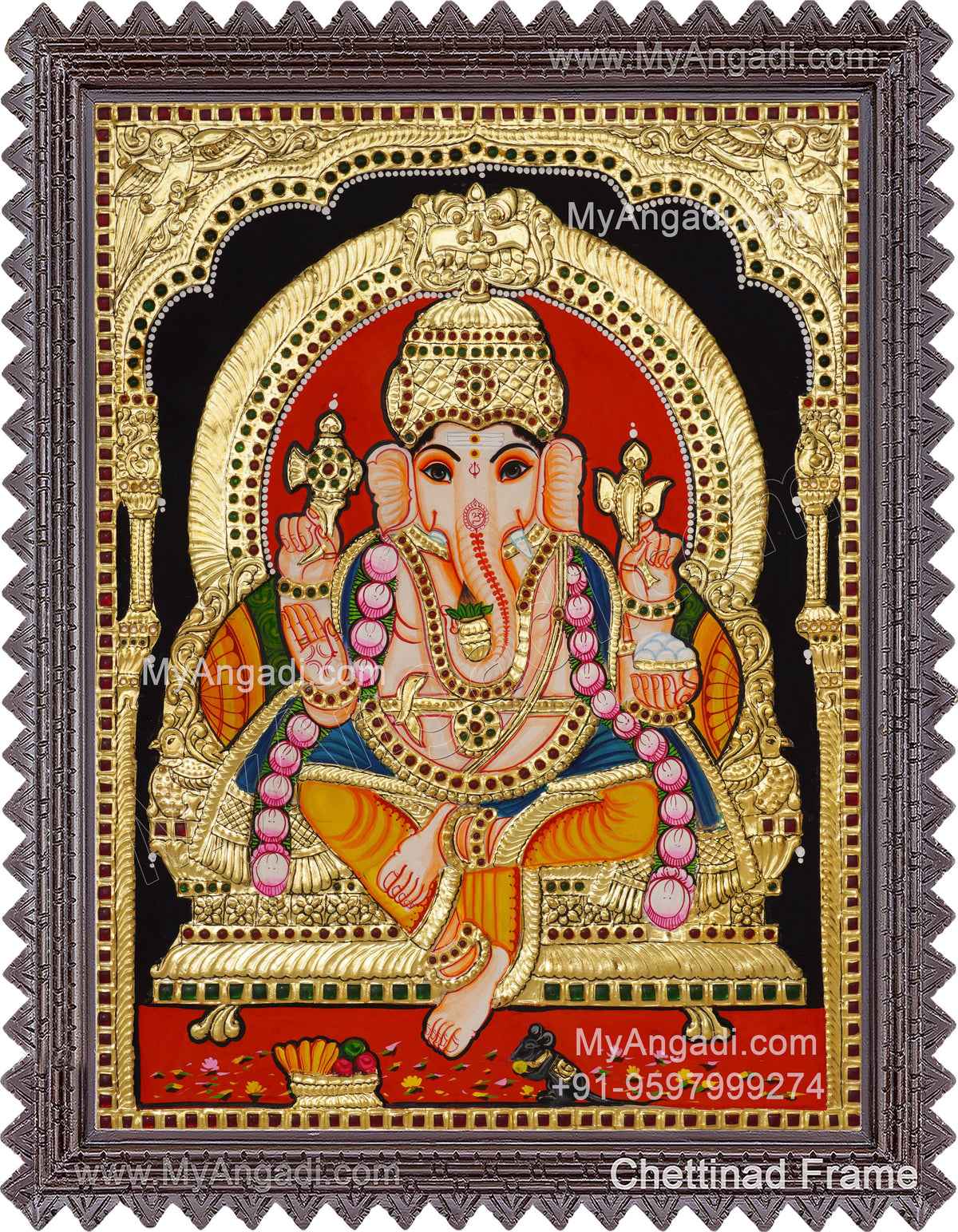 Vinayagar Tanjore Painting