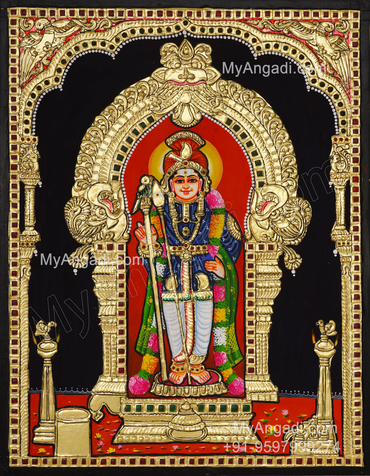 Murugan Tanjore Painting