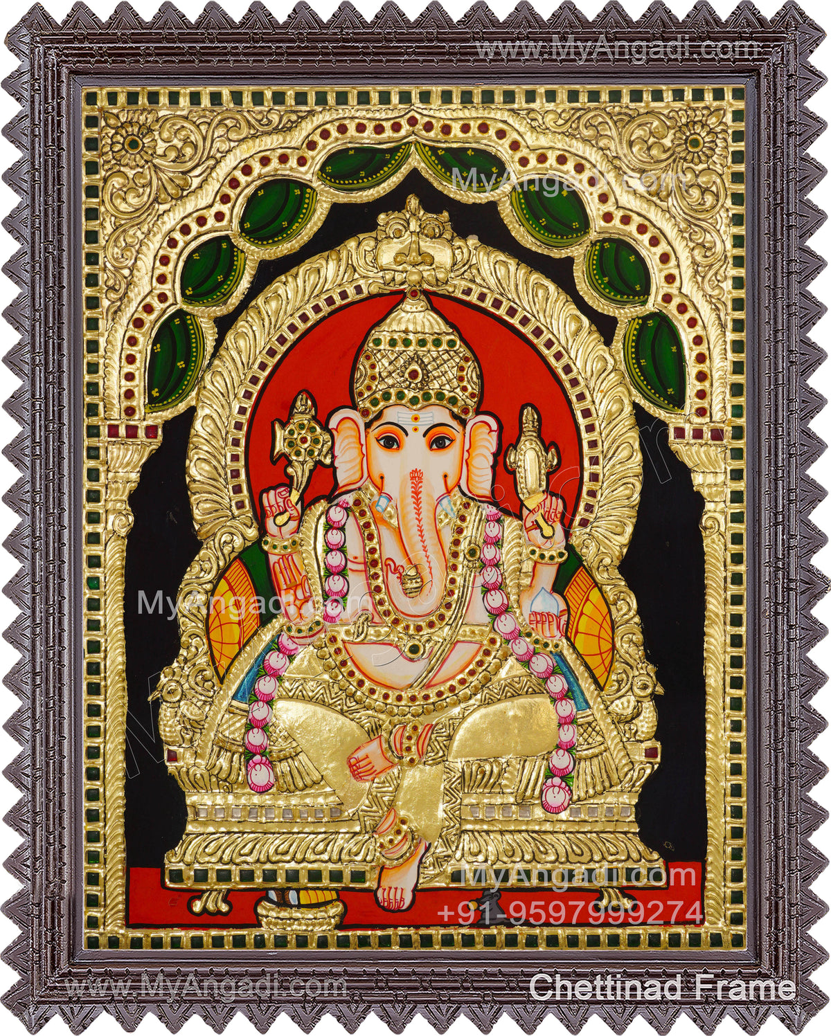 Ganesha Tajore Painting