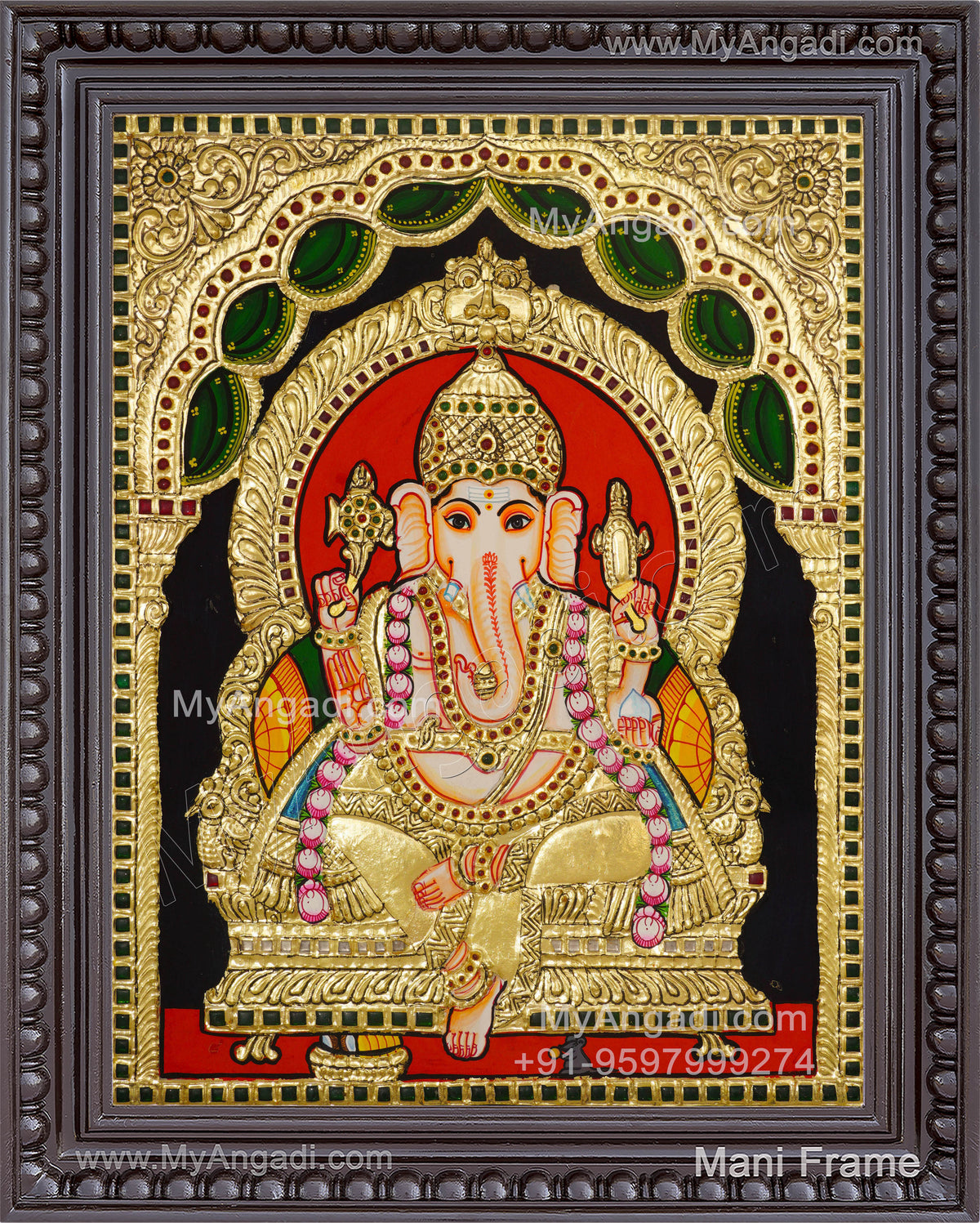 Ganesha Tajore Painting