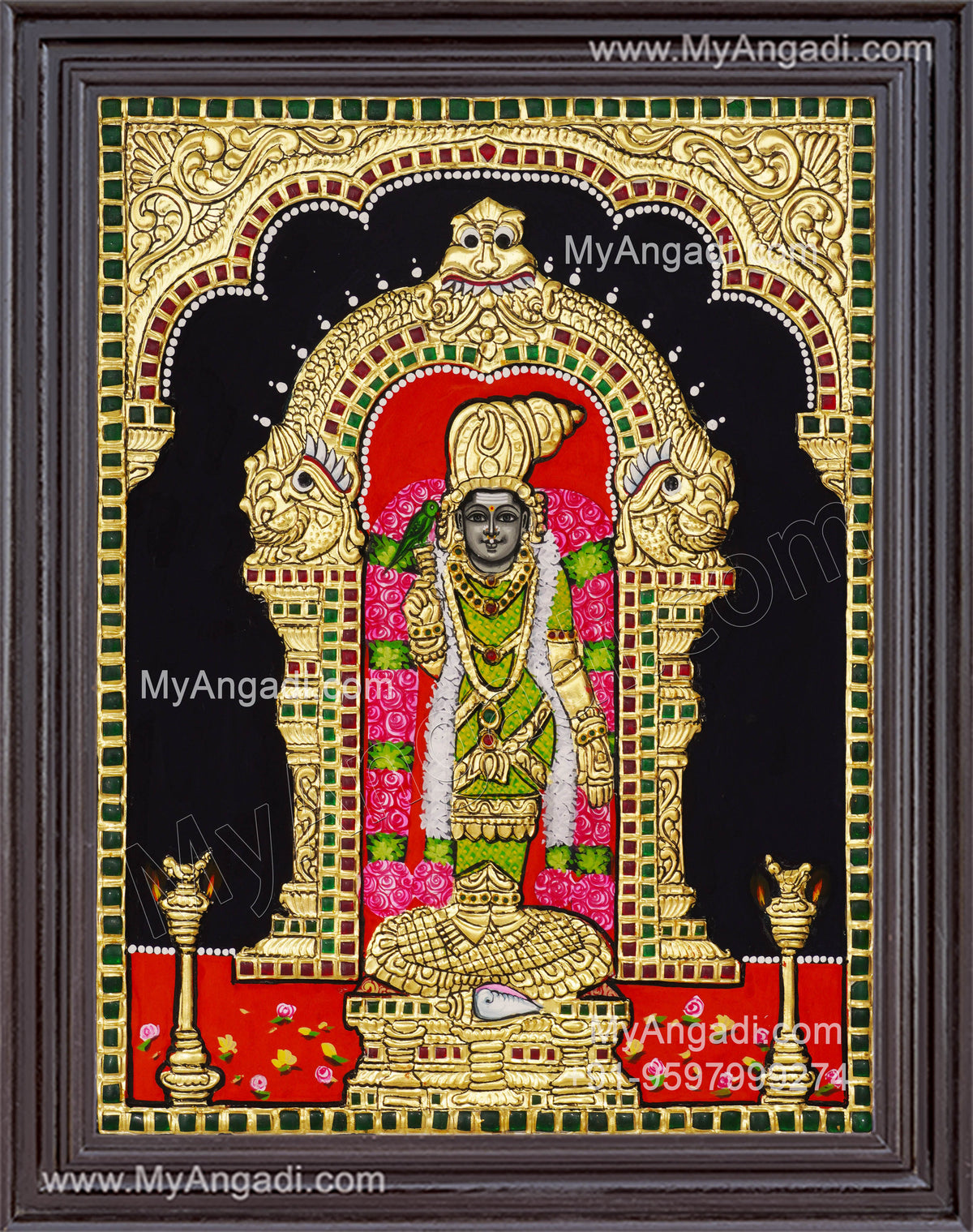 Meenakshi Amman Tanjore Painting