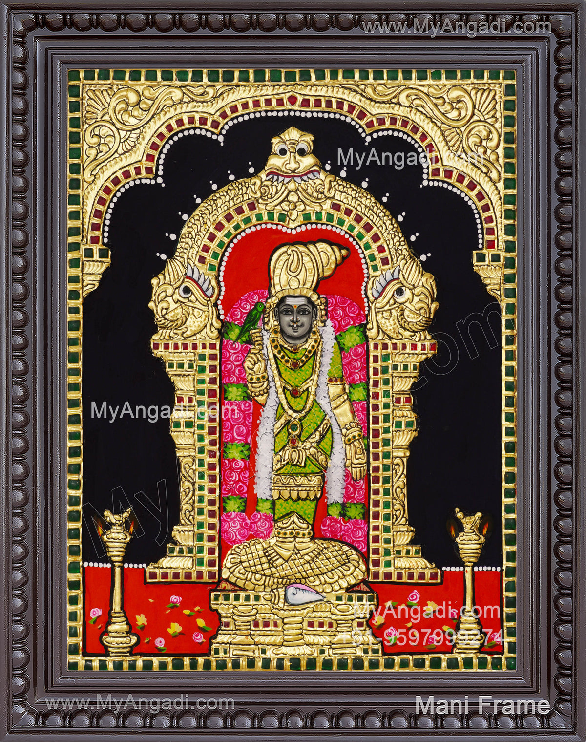 Meenakshi Amman Tanjore Painting