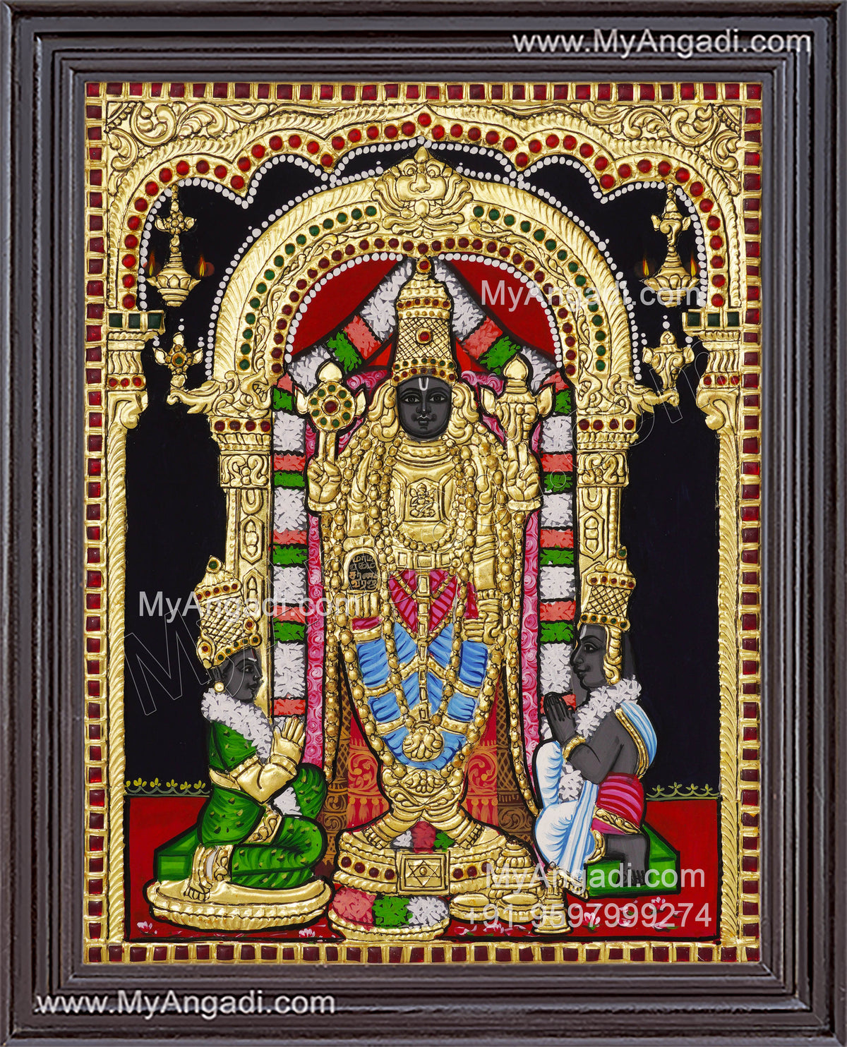 Uppiliappan / Oppiliyappan Tanjore Painting