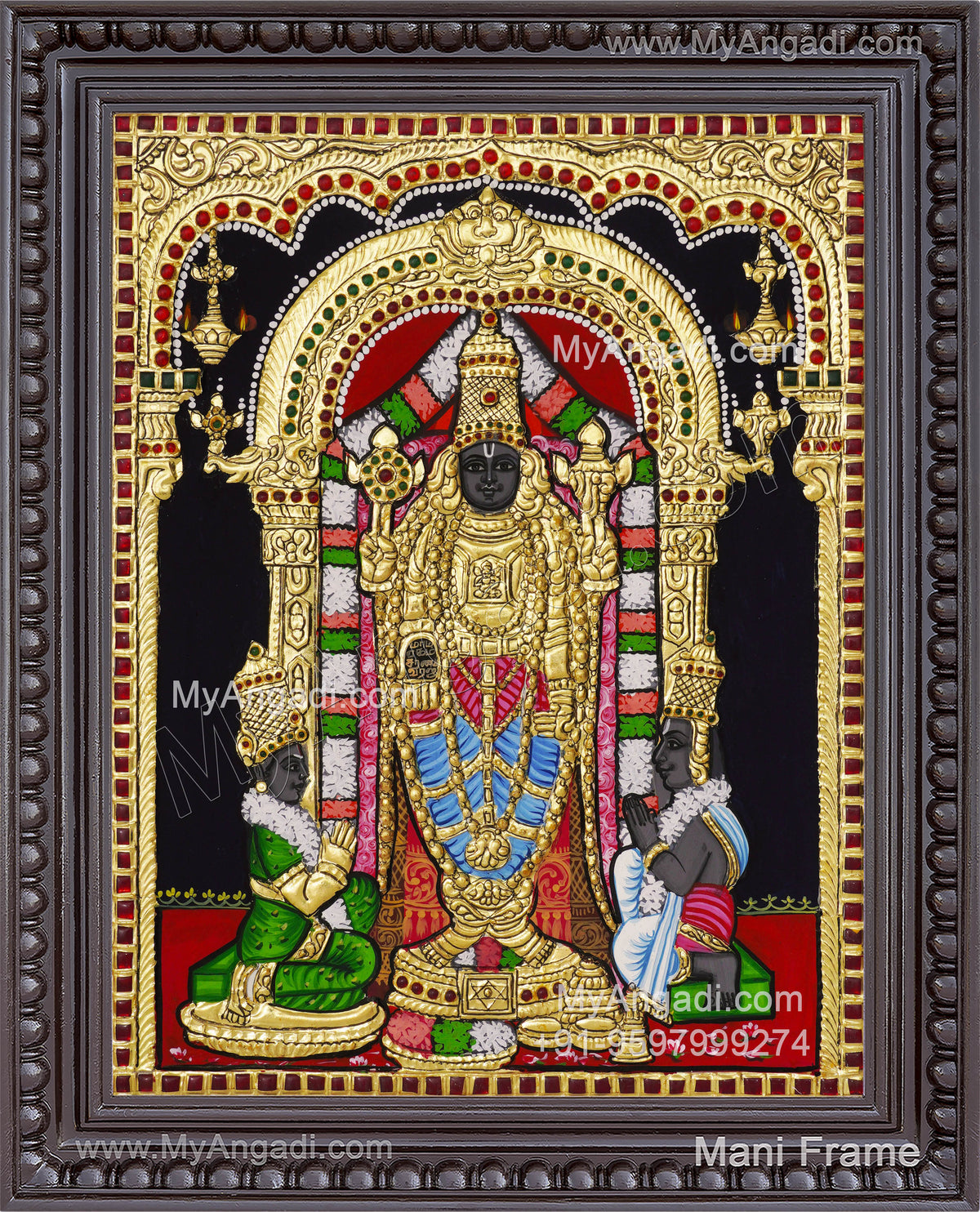 Uppiliappan / Oppiliyappan Tanjore Painting
