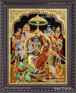 Ramar Pattabhishekam Tanjore Painting