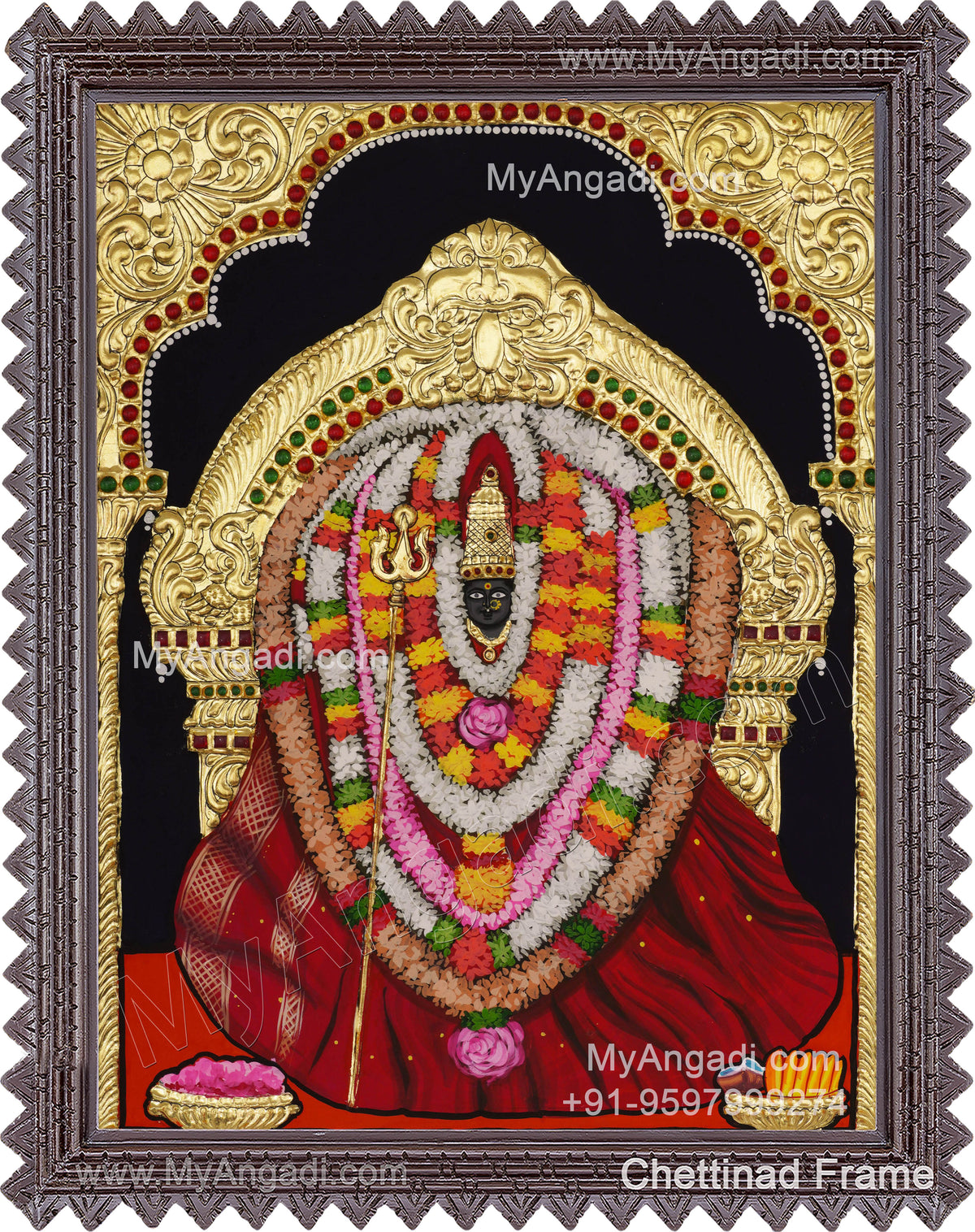 Piratti Amman Tanjore Painting