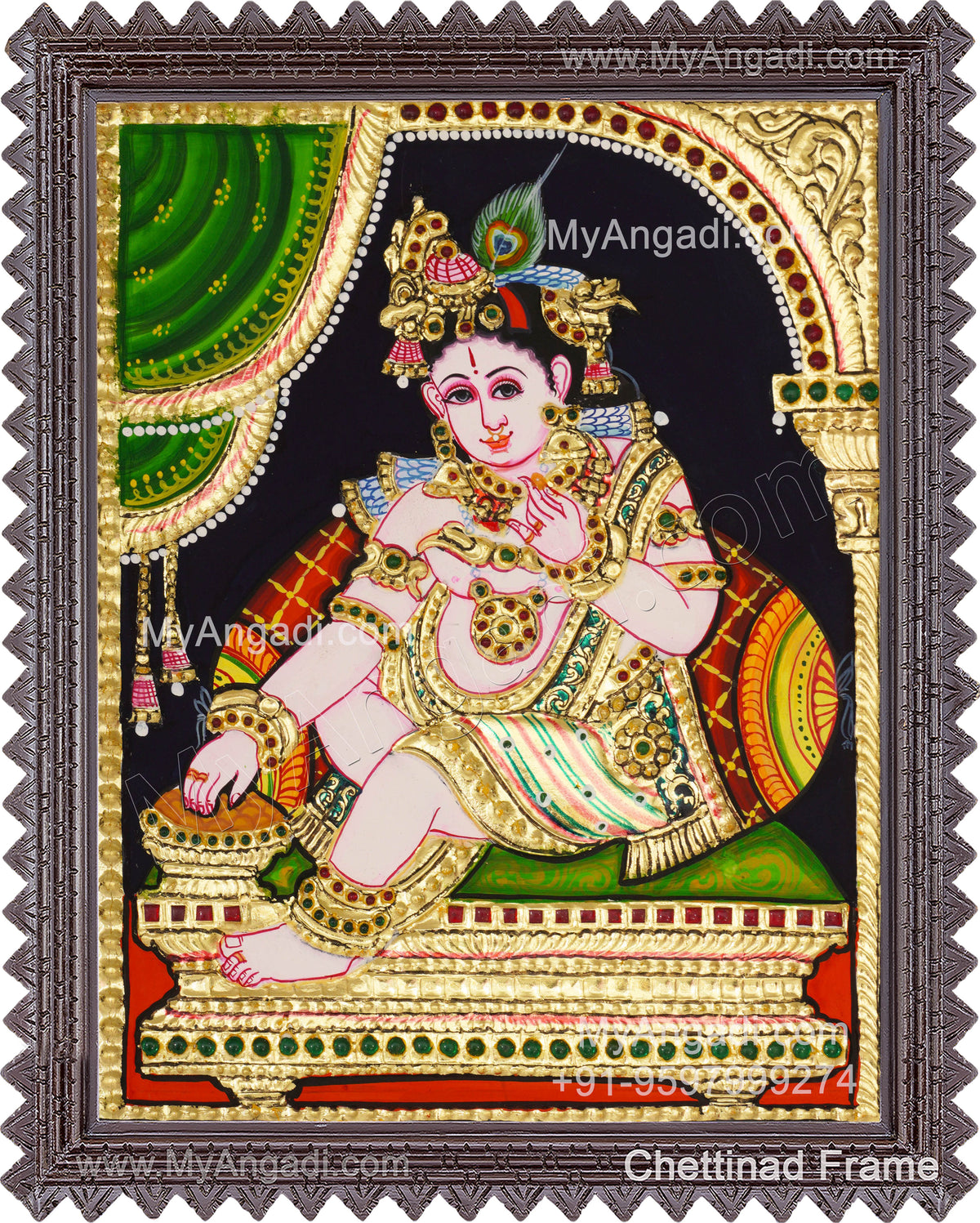 Krishna Tanjore Painting