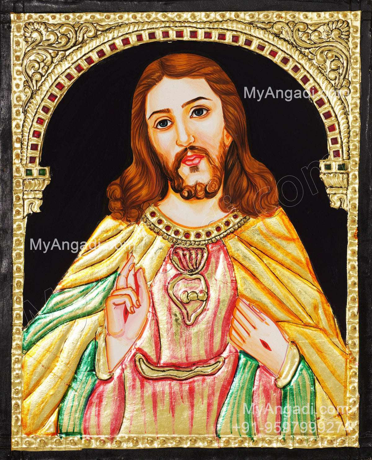 Jesus Tanjore Painting