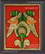 Parrot Tanjore Painting