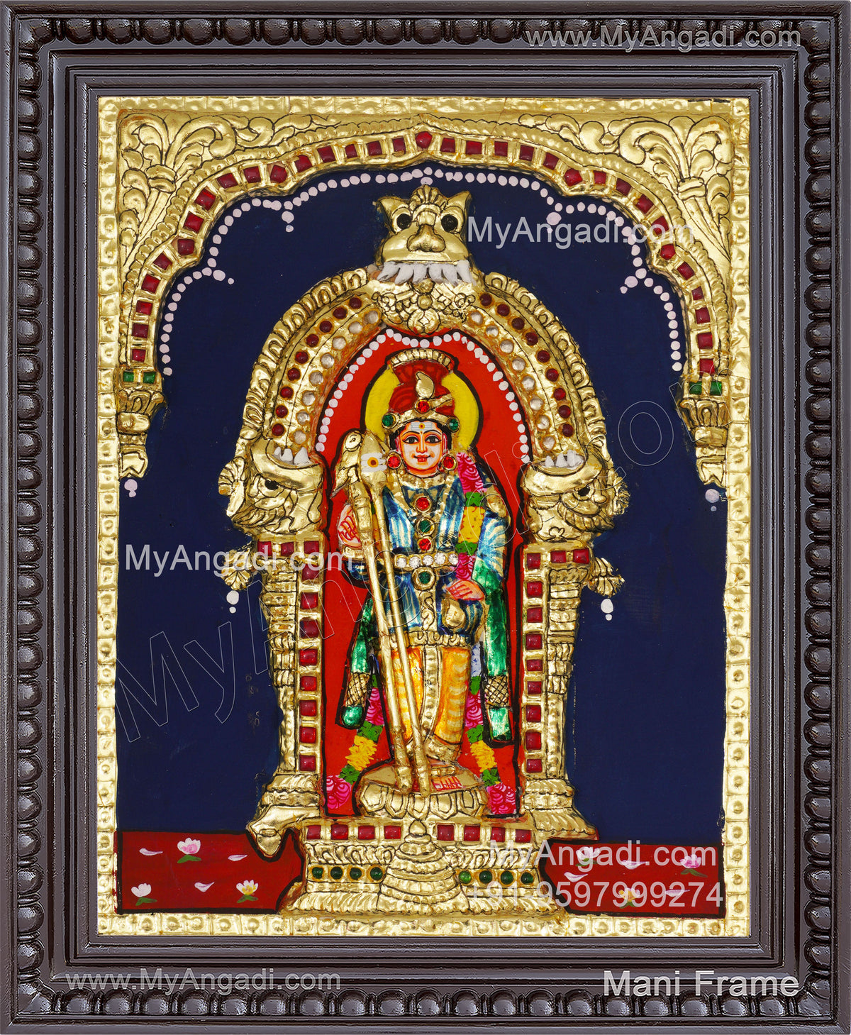 Murugan 3D Tanjore Painting