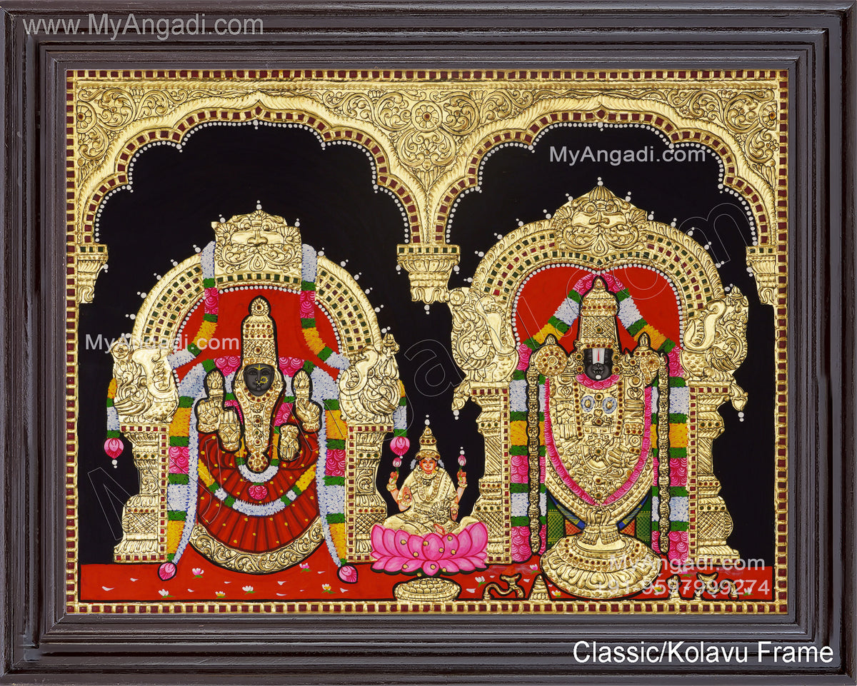 Balaji Thaayar Lakshmi Tanjore Painting