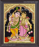 Radha Krishna Tanjore Painting, Krishna Tanjore Painting