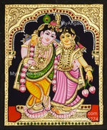Radha Krishna Tanjore Painting, Krishna Tanjore Painting