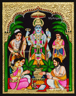 Sathya Narayana Swami Tanjore Painting