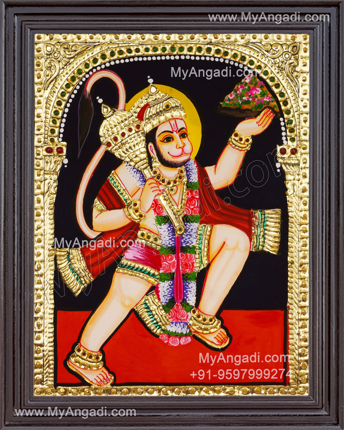 Hanuman Tanjore Painting