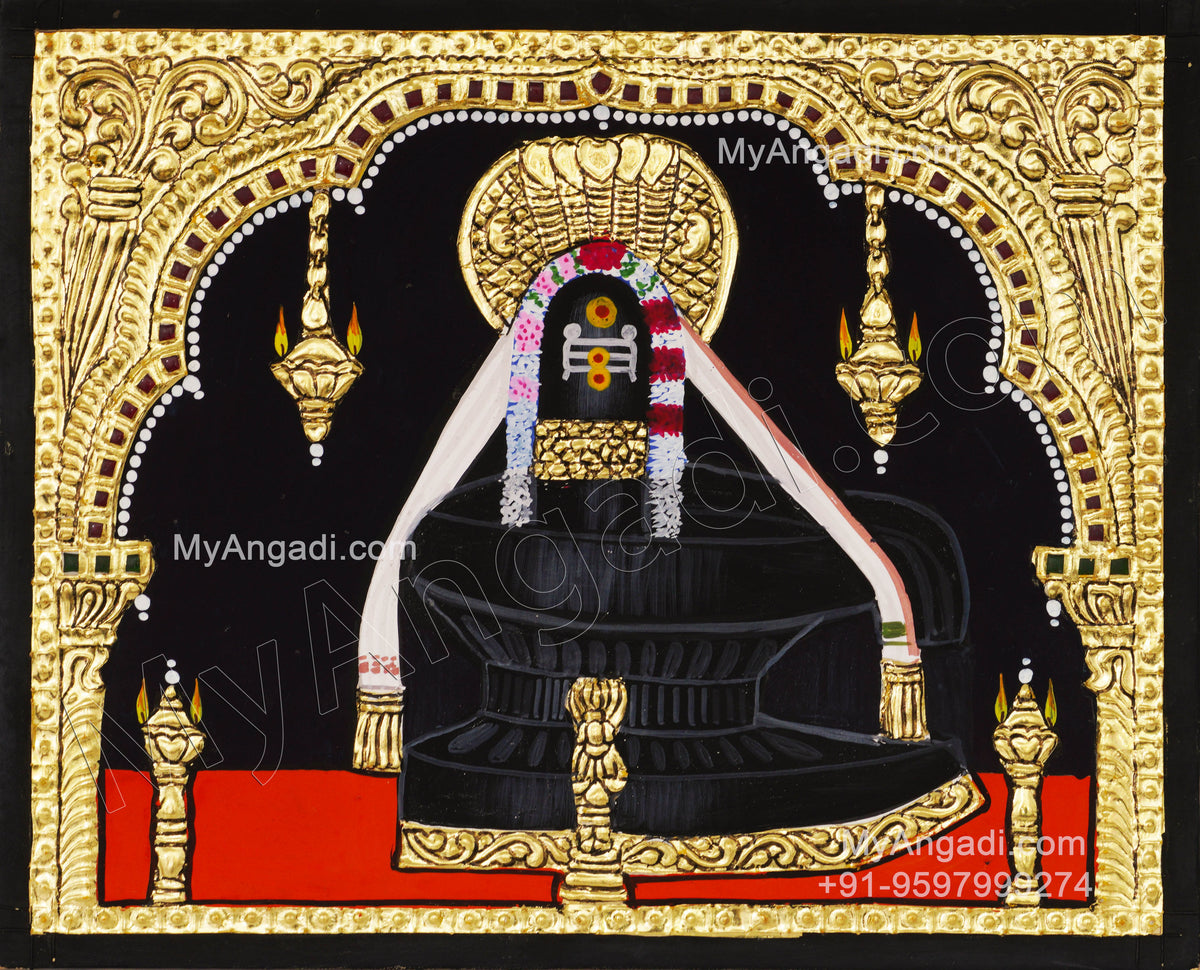 Shiva Lingam Tanjore Painting